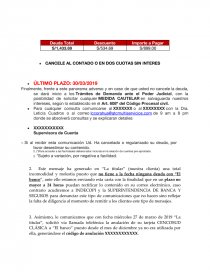 MODELO CARTA DE RECLAMO A BANCO POR COBRO INDEBIDO - Trabajos - DRUF