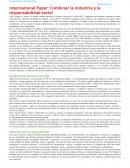 International Paper: Combinar la industria y la responsabilidad social