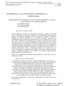 SENSIBILIDAD A LAS SENSACIONES CORPORALES E HIPOCONDRIA