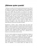 Salvese quien pueda