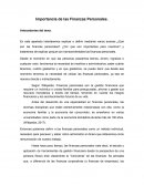 Importancia de las Finanzas Personales