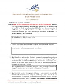 Resumen de documento Coaching. Página 1