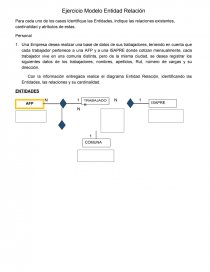 Ejercicio Modelo Entidad Relación - Apuntes - LALY