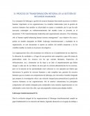 EL PROCESO DE TRANSFORMACIÓN INTEGRAL DE LA GESTIÓN DE RECURSOS HUMANOS