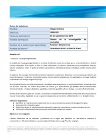 Avance 1 del proyecto Turismo en Tequesquitengo Morelos. Página 1