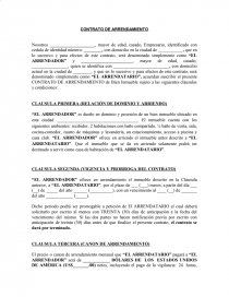 Contrato de arrendamiento Nicaragua - Ensayos - weapon69