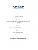 Línea del tiempo sobre la epistemología y la evolución de la educación