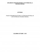 PASOS FUNDAMENTALES EN LA ATENCIÓN INTEGRAL DE LAS VÍCTIMAS DE VIOLENCIA SEXUAL ODONTOLOGA
