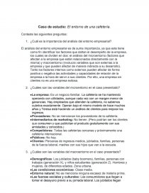 Caso de estudio: El entorno de una cafetería - Documentos de Investigación  - Crista20