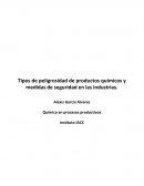 Tipos de peligrosidad de productos químicos y medidas de seguridad en las industrias.