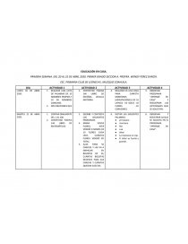 PLAN DE TRABAJO ESC. PRIMARIA CLUB DE LEONES #1 - Trabajos - TomasitaAbraham