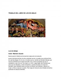 Resumen del libro Los de Abajo, de Mariano Azuela - Resúmenes - alondra1976