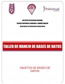 TALLER DE MANEJO DE BASES DE DATOS