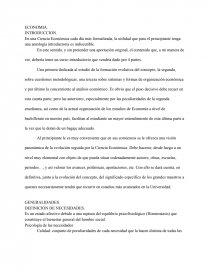 ECONOMIA. GENERALIDADES. Página 1