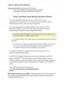 CONTABILIDAD BÁSICA Target Corporation. Página 1