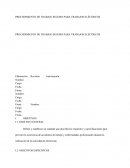 PTS trabajos electricos