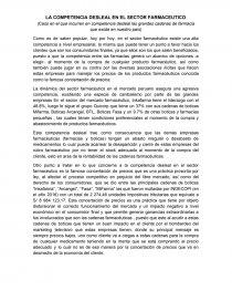 LA COMPETENCIA DESLEAL EN EL SECTOR FARMACEUTICO. Página 1