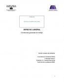 DERECHO LABORAL Condiciones generales de trabajo