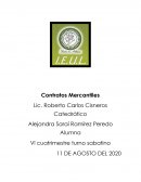Contratos mercantiles. Apertura de credito