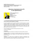Influencia e importancia de las TIC en las organizaciones