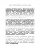 HACIA LA CONSTRUCCIÓN DE UNA CONCIENCIA GLOBAL