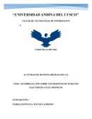 SENSIBILIZACION SOBRE LOS RESIDUOS DE APARATOS ELECTRICOS Y ELECTRONICOS