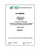 Resumen con mapa conceptual de las etapas de implementación del TPM