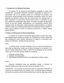 Administracion de negocios internacionales. Introducción a la teoría de decisiones