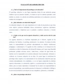 Evaluación acerca de la psicología de la educación