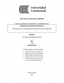 FUNCIONES EN LOS SISTEMAS DE INFORMACIÓN DE UNA EMPRESA