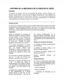 HISTORIA DE LA MECÁNICA DE FLUIDOS EN EL PERÚ