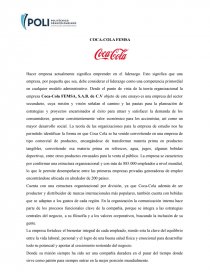 Teoria de las organizaciones COCA-COLA FEMSA - Exámen - Cristian Castro