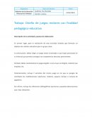 Trabajo: Diseño de juegos motores con finalidad pedagógico-educativa