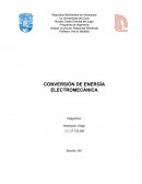 CONVERSIÓN DE ENERGÍA ELECTROMECÁNICA
