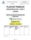 PLAN DE TRABAJO PARA CONTRATISTAS Macroproceso Gestión de Calidad