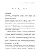 El Gobierno Digital en el Ecuador