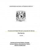 Funciones del Estado Mexicano (propuesta de reforma)