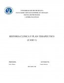 HISTORIA CLINICA Y PLAN TERAPEUTICO