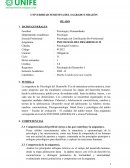 Syllabus Psicología del Desarrollo - UNIFE