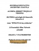 Ensayo de las 3 infancias