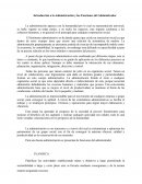 Introducción a la Administración y las Funciones del Administrador