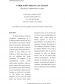 CORRUPCIÓN POLITICA EN EL PERÚ