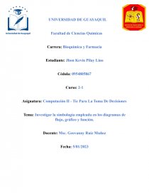 Investigar la simbología empleada en los diagramas de flujo, gráfico y  función - Informes - Mario Mera