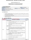 Sesion de aprendizaje - comunicaciones