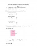 Resumen de fórmulas estado transitorio