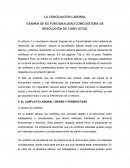 Conciliación Laboral. Examen de su funcionalidad como sistema de resolución de conflictos