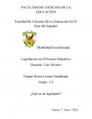 Legislación en el proceso educativo
