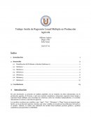 Trabajo Análisis de regresión lineal / múltiple en producción agrícola