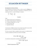 Ecuación de Rittinger