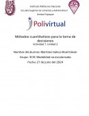 Métodos cuantitativos para la toma de decisiones. Modelo de transporte solución óptima